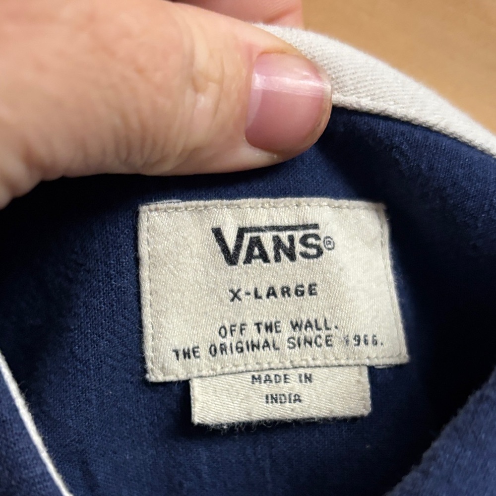 Vans Men's Blue and Gray Gradient Shirt - Picture 2 of 9